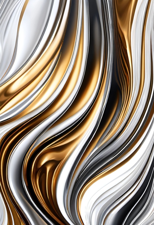 a close up of a metallic surface with a wavy design