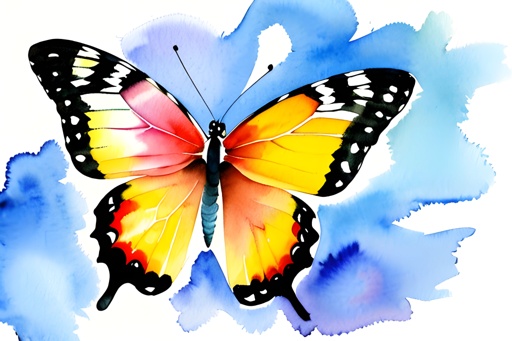 brightly colored butterfly with black spots on wings and yellow wings
