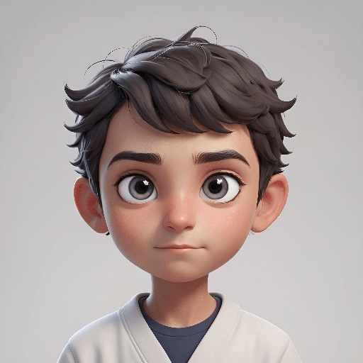 cartoon boy with a baseball uniform and a baseball bat