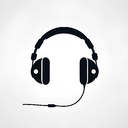 headphones with a cord and a cord on a white background