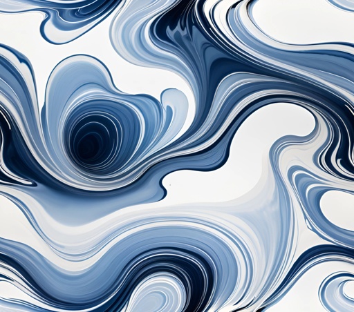 a close up of a blue and white swirly background