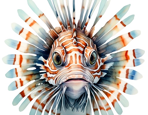 lionfish with a long, curved head and a long, pointed nose