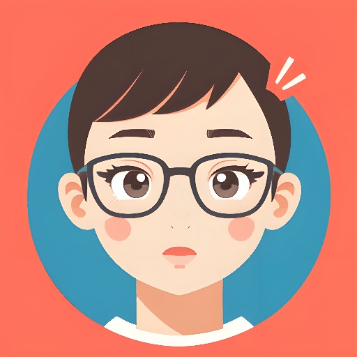 a cartoon of a woman with glasses on