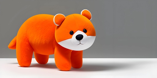 a small orange bear that is standing on a table
