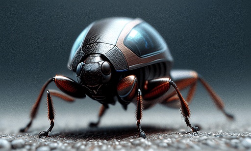 a bug that is sitting on the ground