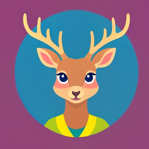 a close up of a deer with a green shirt on