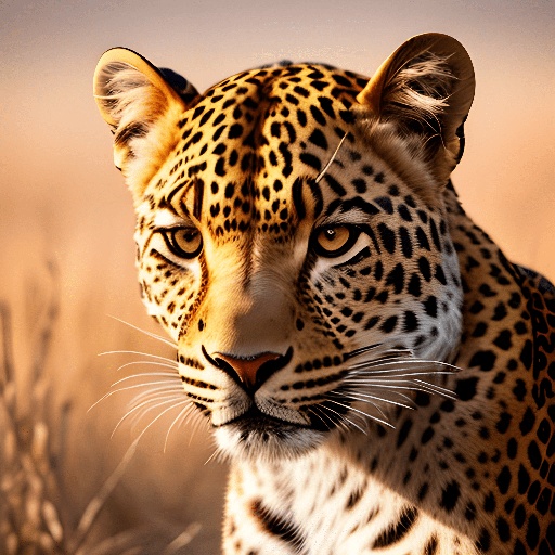 leopard in the wild staring at the camera with a blurry background
