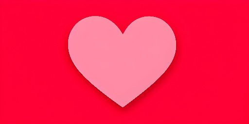 a close up of a heart shaped paper on a red background