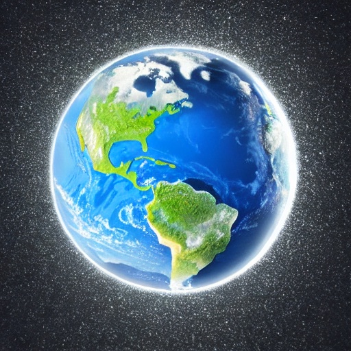 a close up of a planet with a black background and a white background